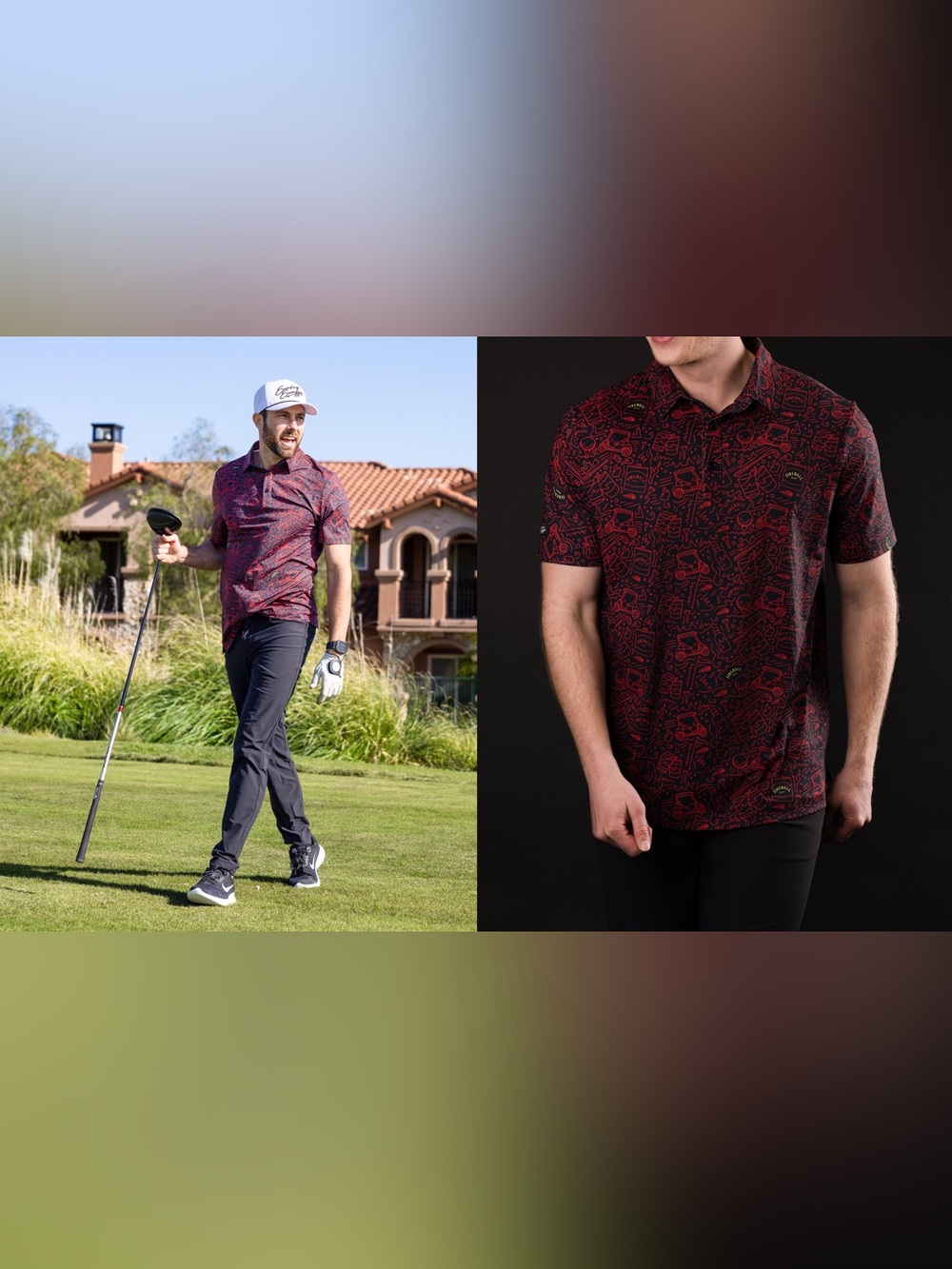 Sunday Swagger Fireball Whisky Blaze Golf Polo - Picture 9 of 9